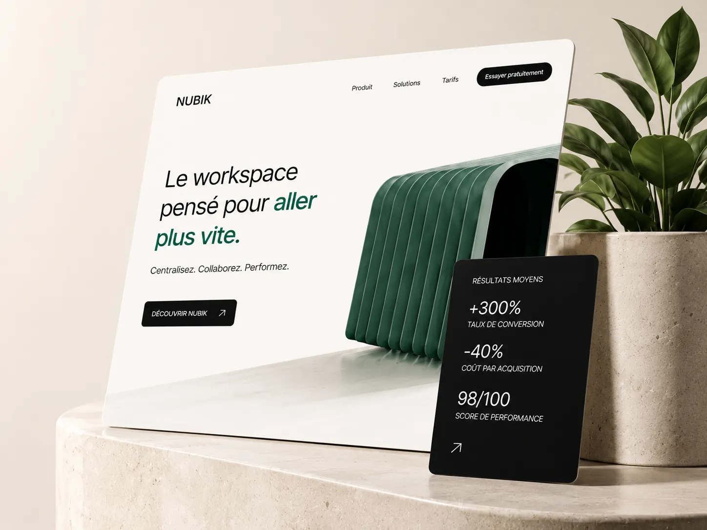 Maquette de site web